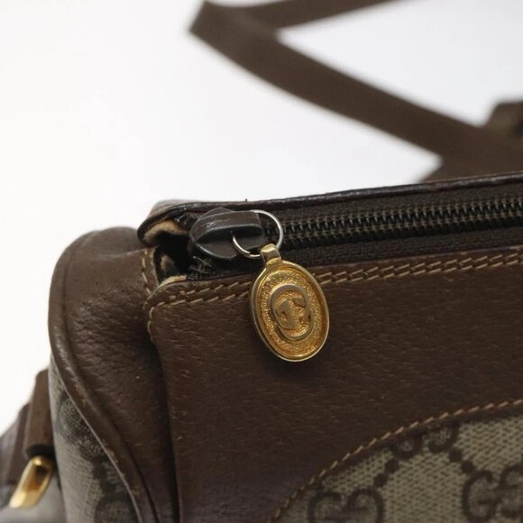 GUCCI GG Supreme Shoulder Bag PVC Beige Gold - Picture 11 of 16